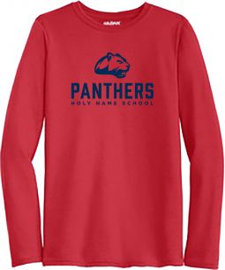 Adult/Youth- Long Sleeve T-Shirt, Red